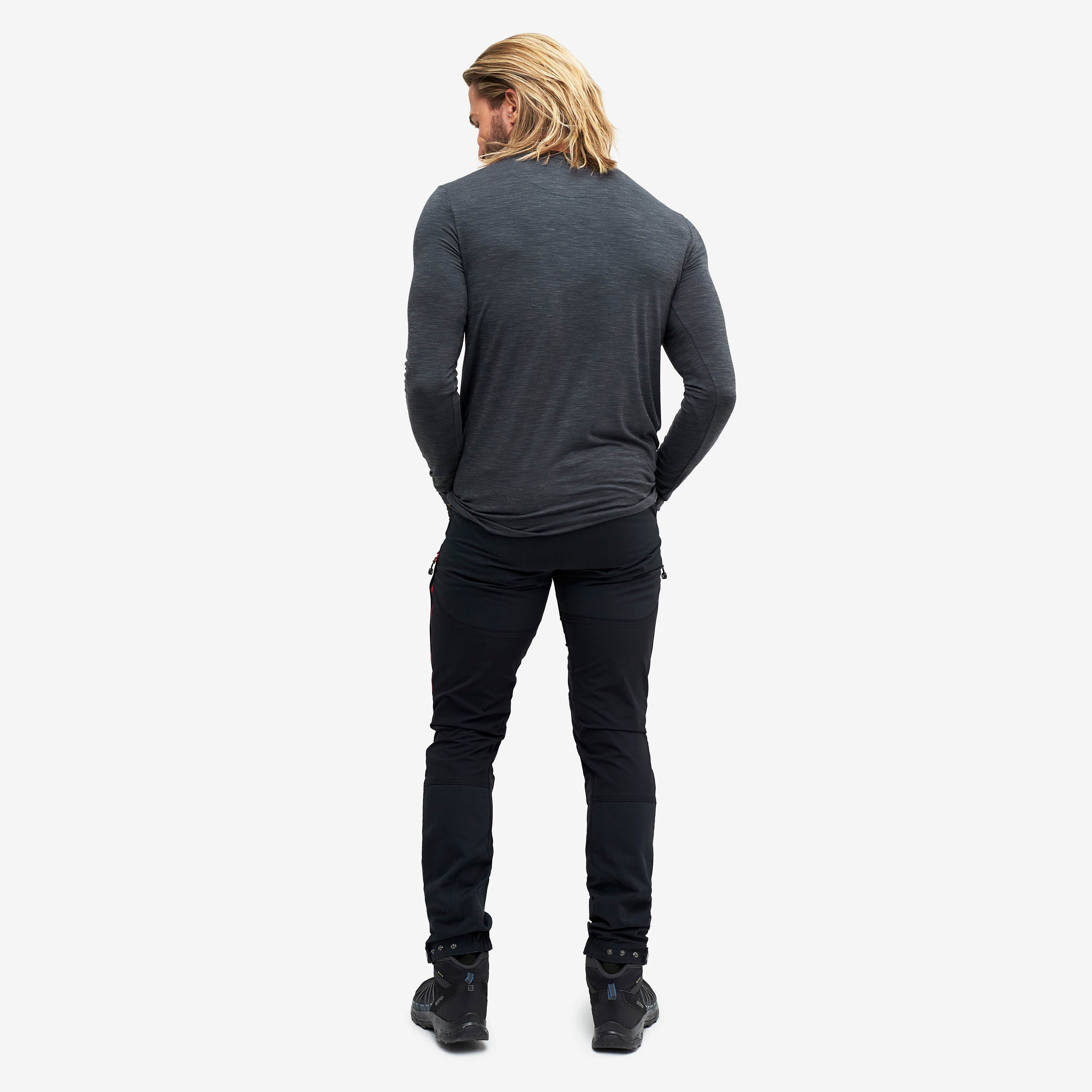 Adapt Long Sleeve Tee Homme Black Melange