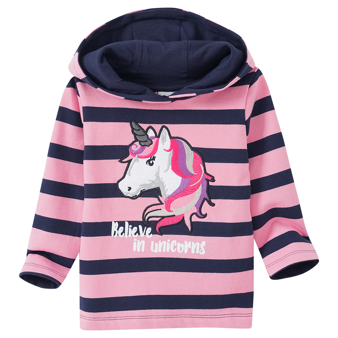 Mädchen Hoodie mit Einhorn-Applikation
