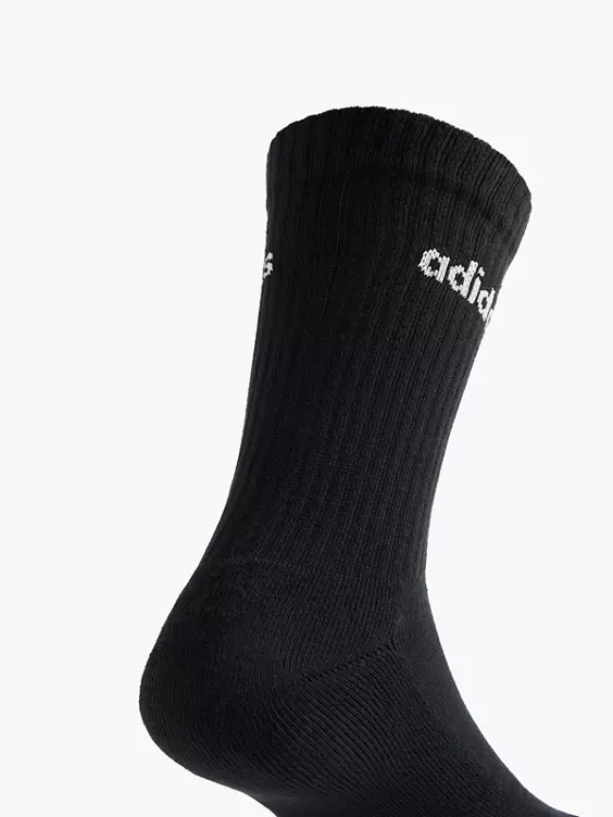 adidas Essentials Linear 3er Pack Crew Socken