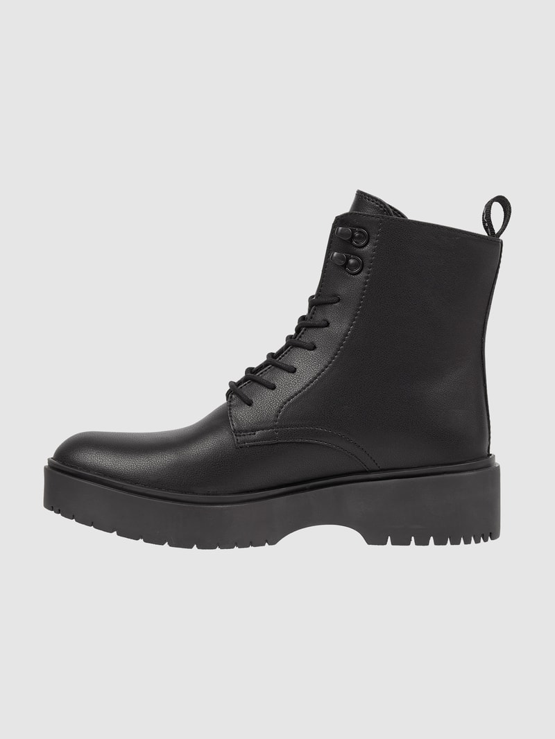 Boots in Leder-Optik Modell 'Bria' in schwarz