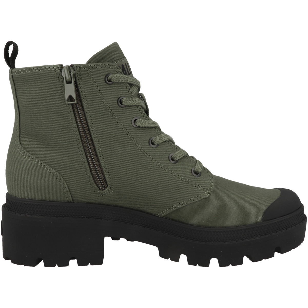 Palladium Pallabase Twill Schnürboots dunkelgruen