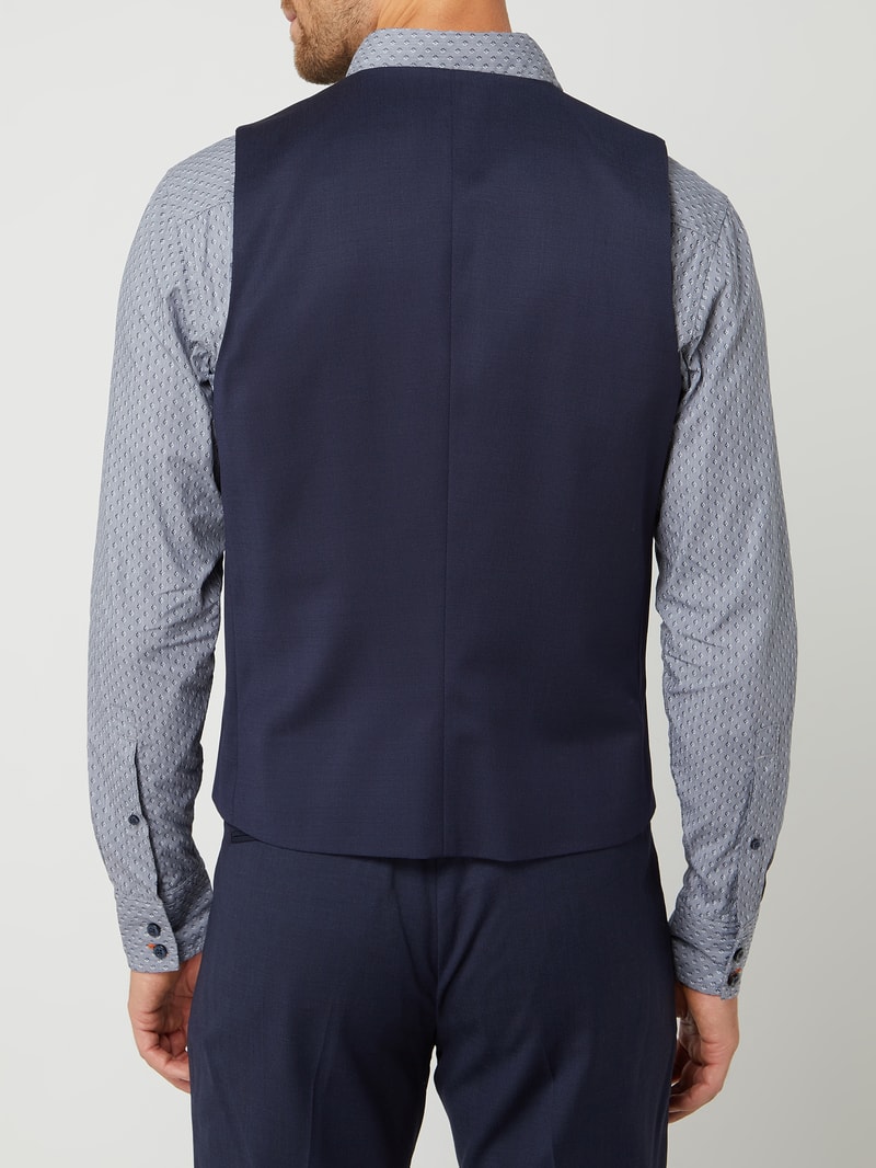 Weste mit Stretch-Anteil in marineblau