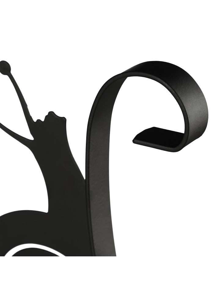 relaxdays Blumenhaken Schnecke in Schwarz günstig kaufen onesize