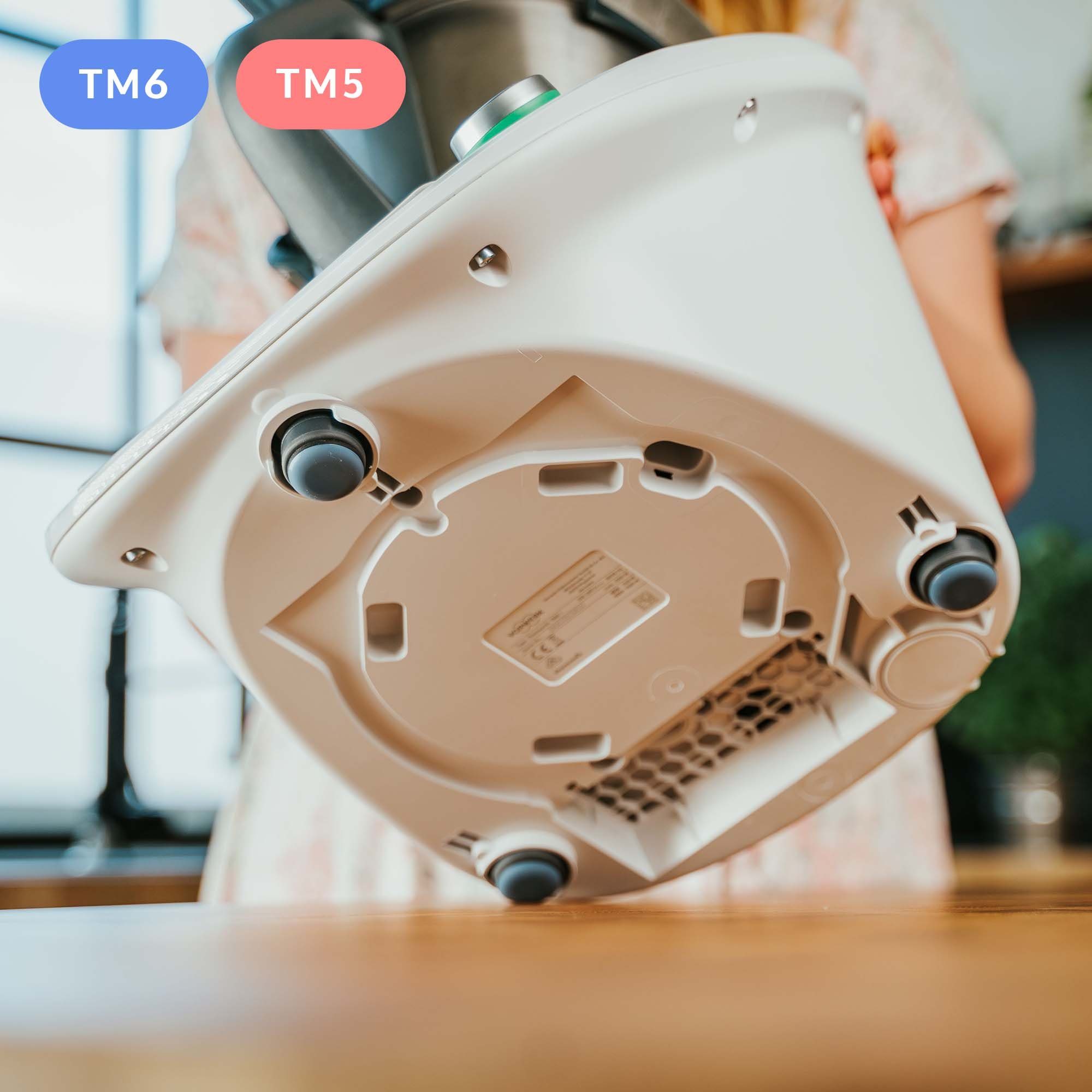 Mixcover Küchenmaschine mit Kochfunktion 3er Slider Gleitbrett für Thermomix TM 5 TM 6