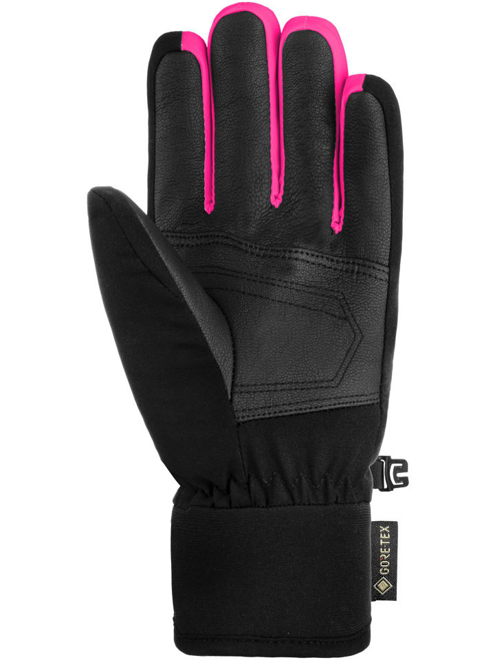 Reusch Fingerhandschuhe Travis GORE-TEX Junior in 7771 blck/blck melang/pink glo günstig kaufen
