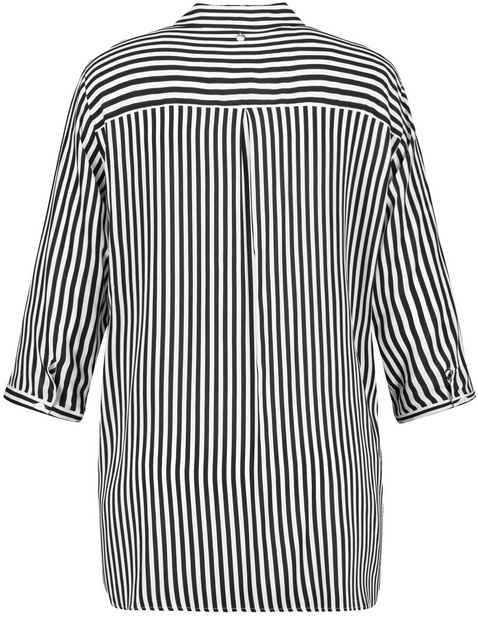 3/4 Arm Bluse mit Streifen-Dessin