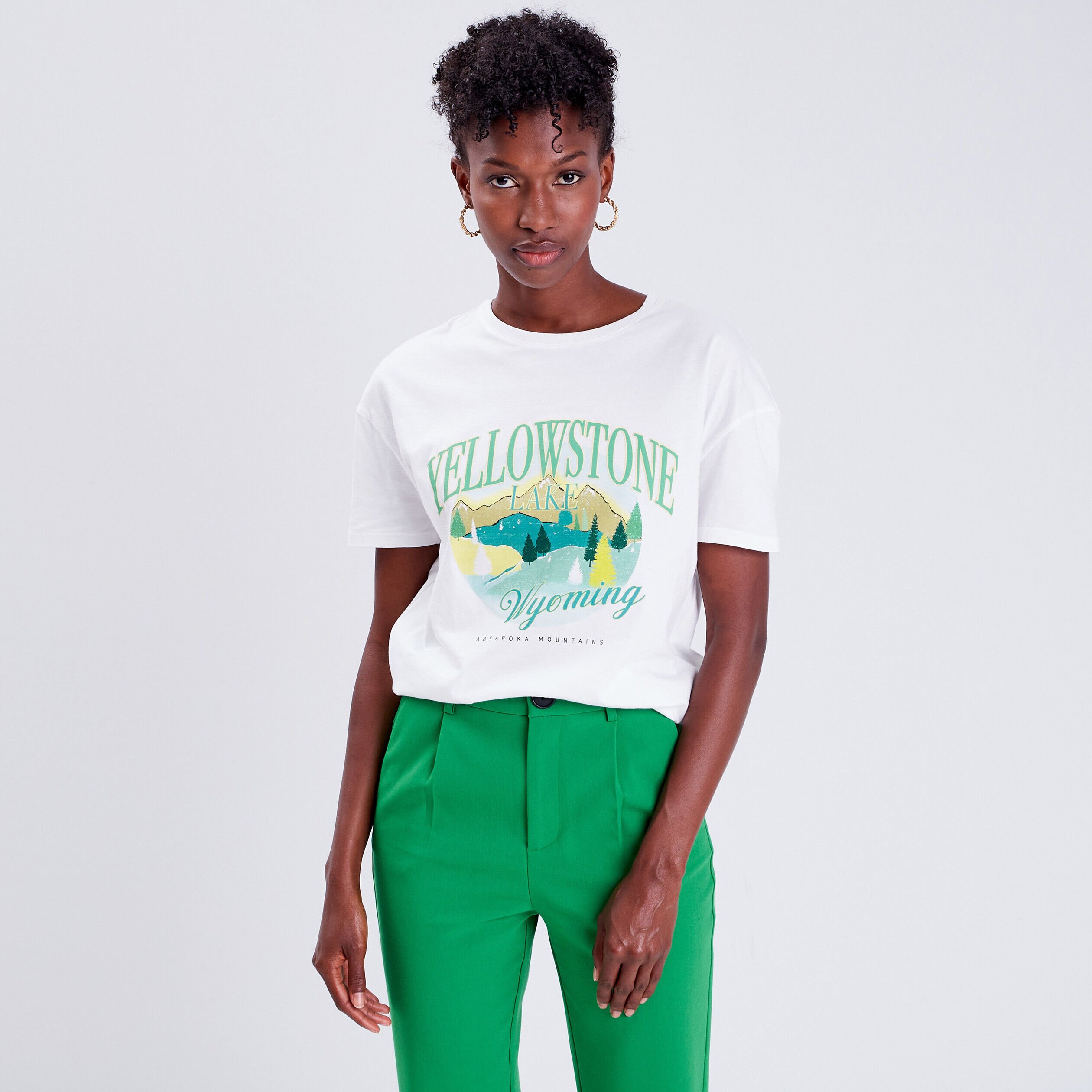 T-shirt manches courtes ecru femme | Cache Cache
