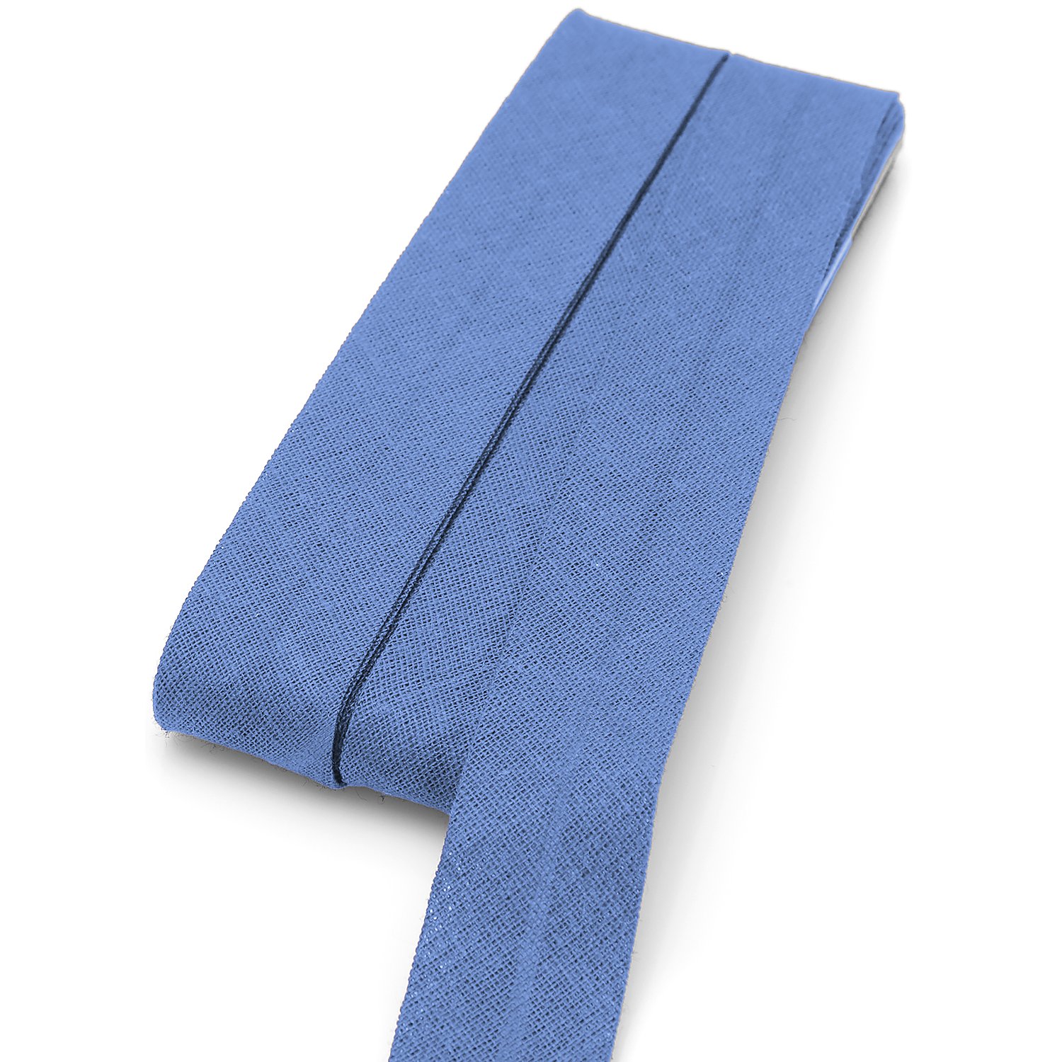 buttinette Baumwoll-Schrägband, blau, Breite: 2 cm, Länge: 5 m