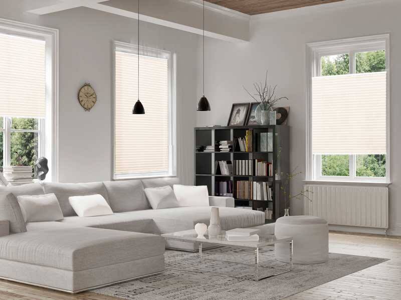 Casa Pura Plissee Magic Polyester, lackiertes Aluminium Weiß 1100 x 2000 mm
