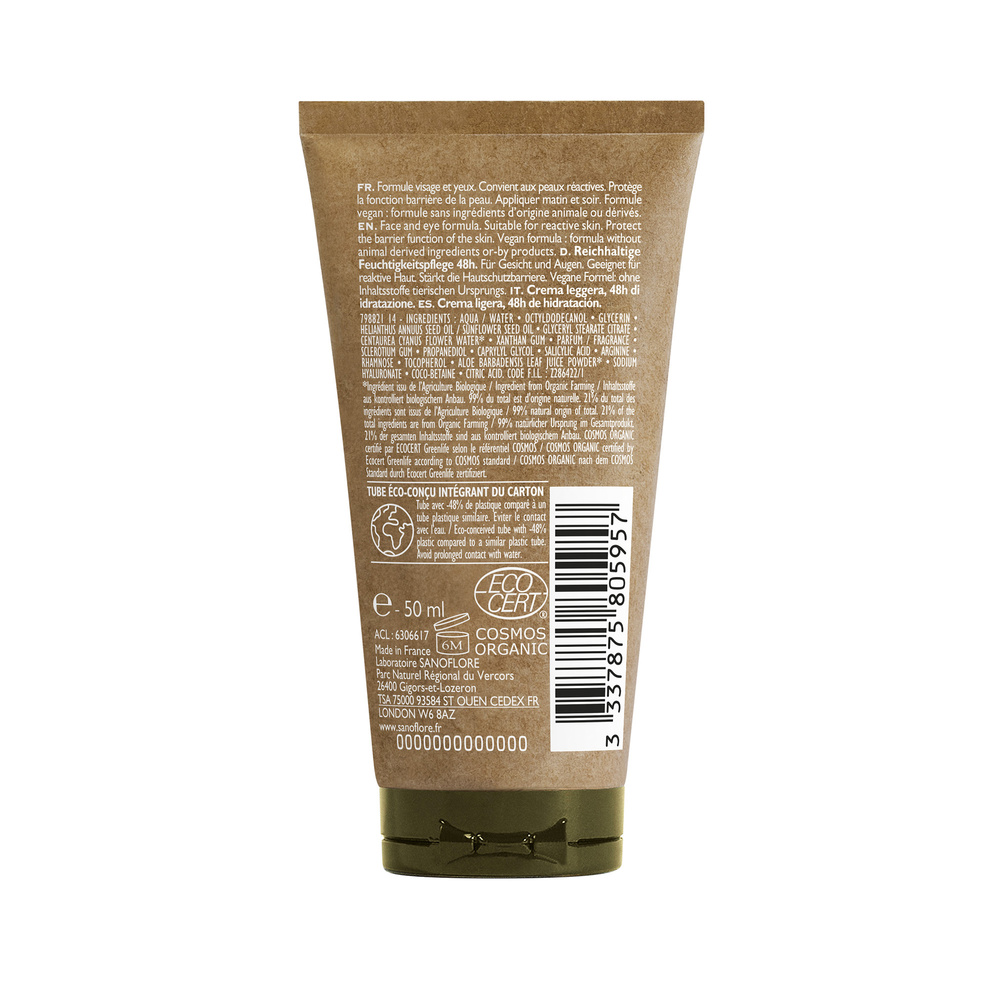 Sanoflore Aciana Botanica Crème légère hydratante apaisante certifiée bio