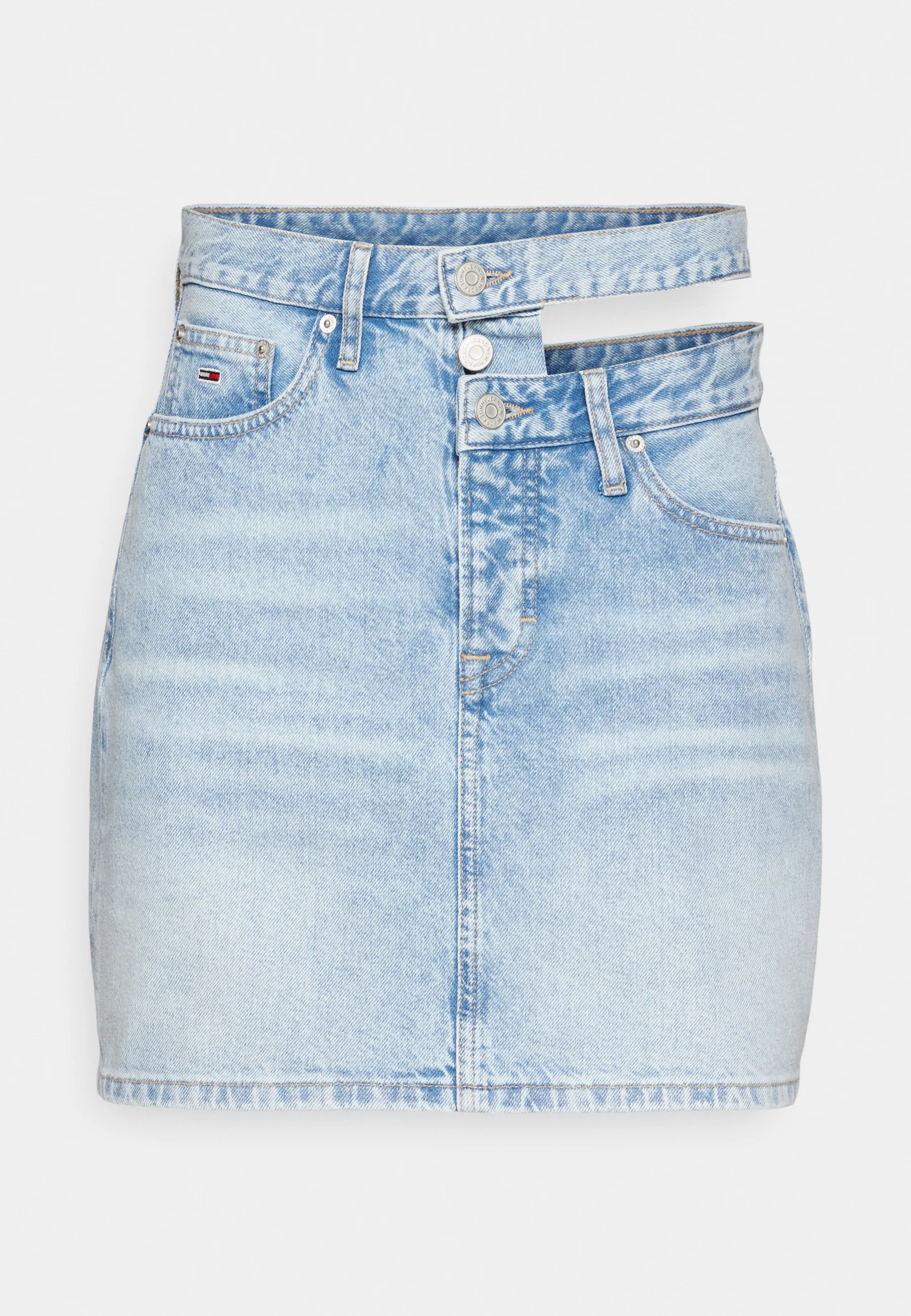 Tommy Jeans MOM CUT OUT - Falda vaquera