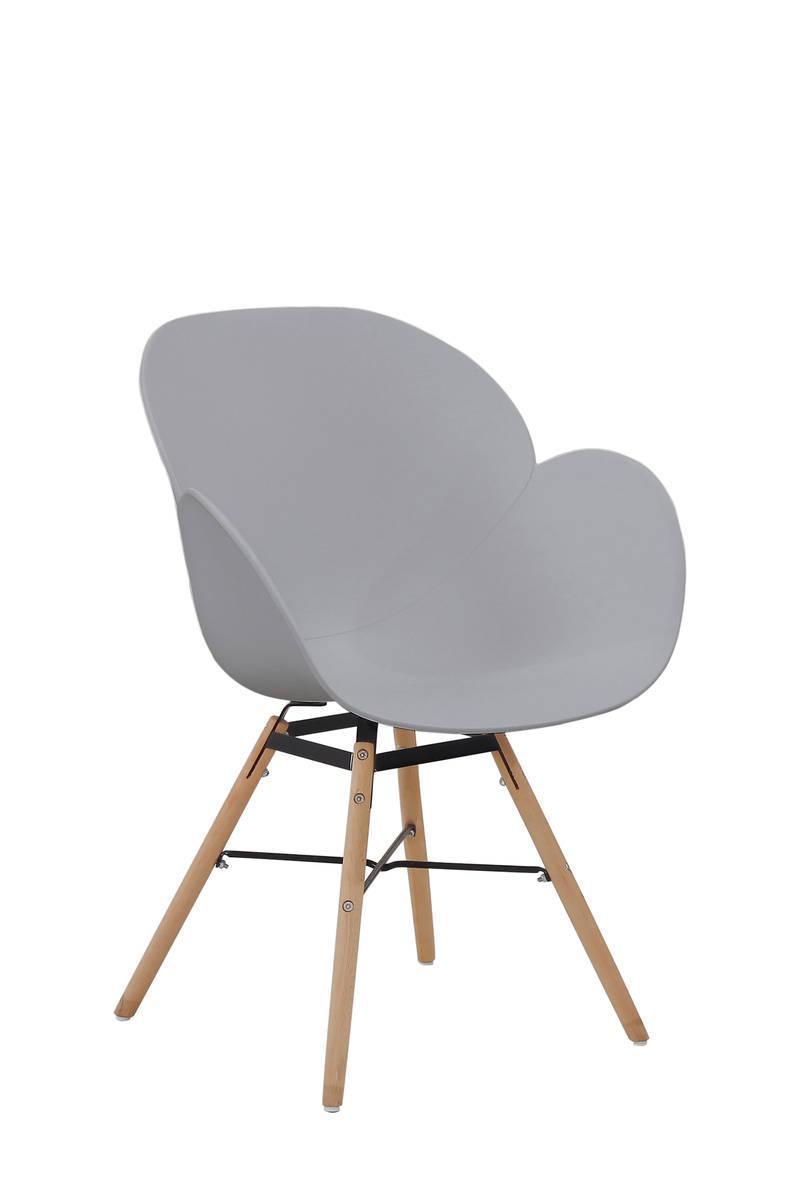 Kayoom Stuhl Amalia 110 2er-Set Grau