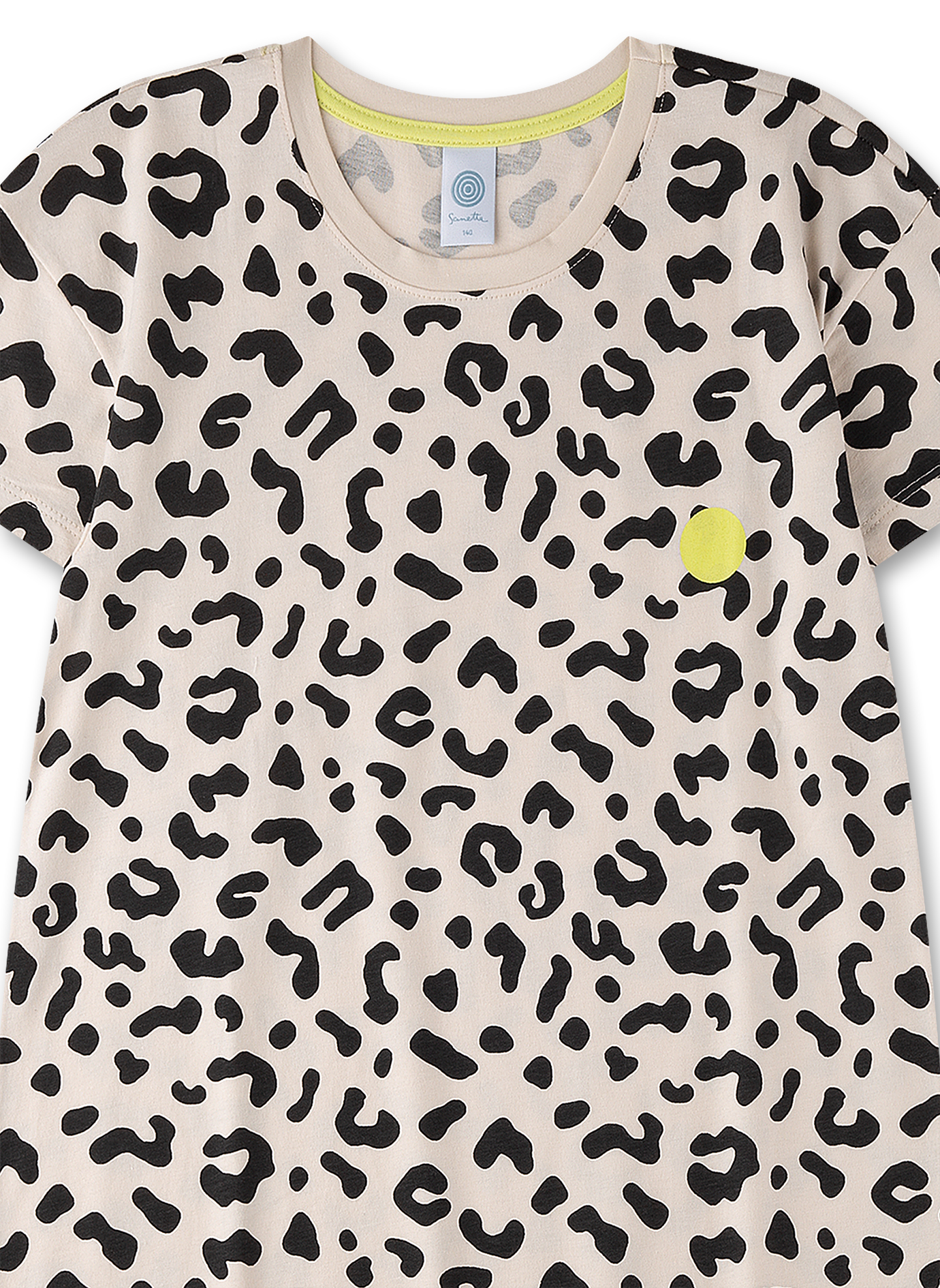Mädchen-Nachthemd beige Leo-Allover