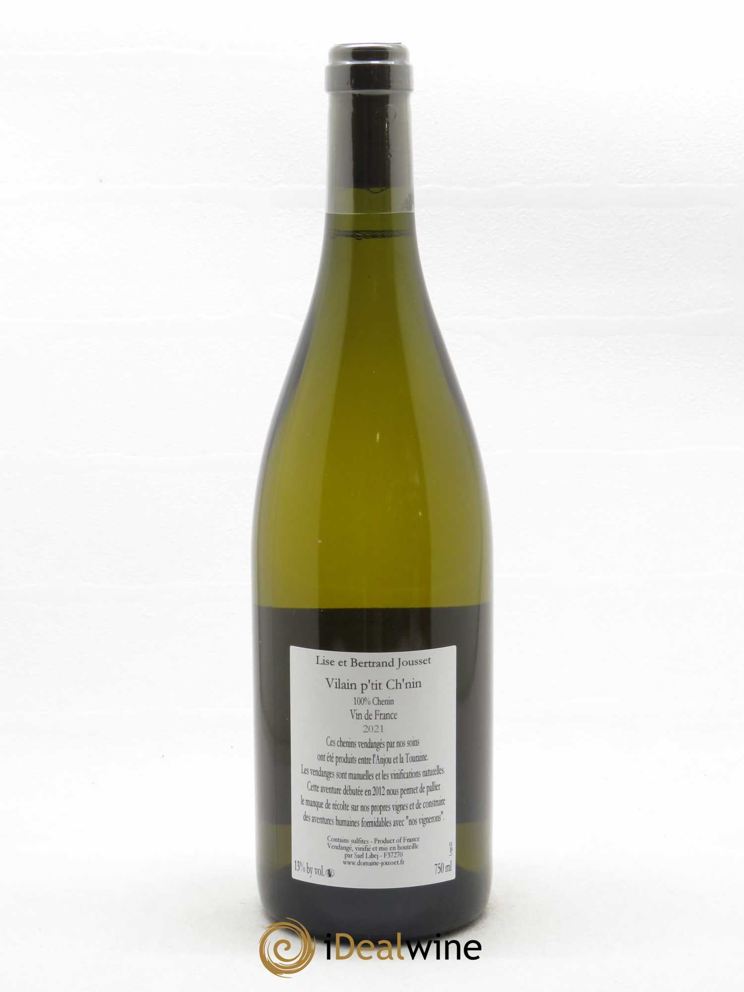 Vin de France Vilain Petit Chenin Lise et Bertrand Jousset  2021 - Lot de 1 Bouteille