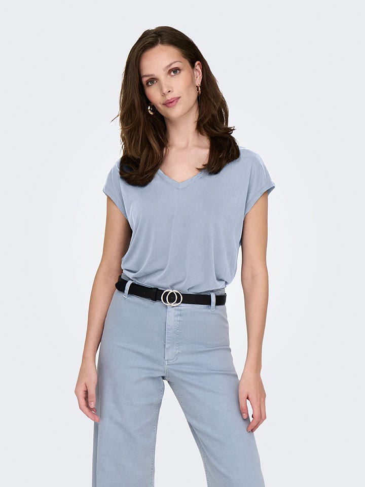 ONLY Shirt in Hellblau günstig kaufen