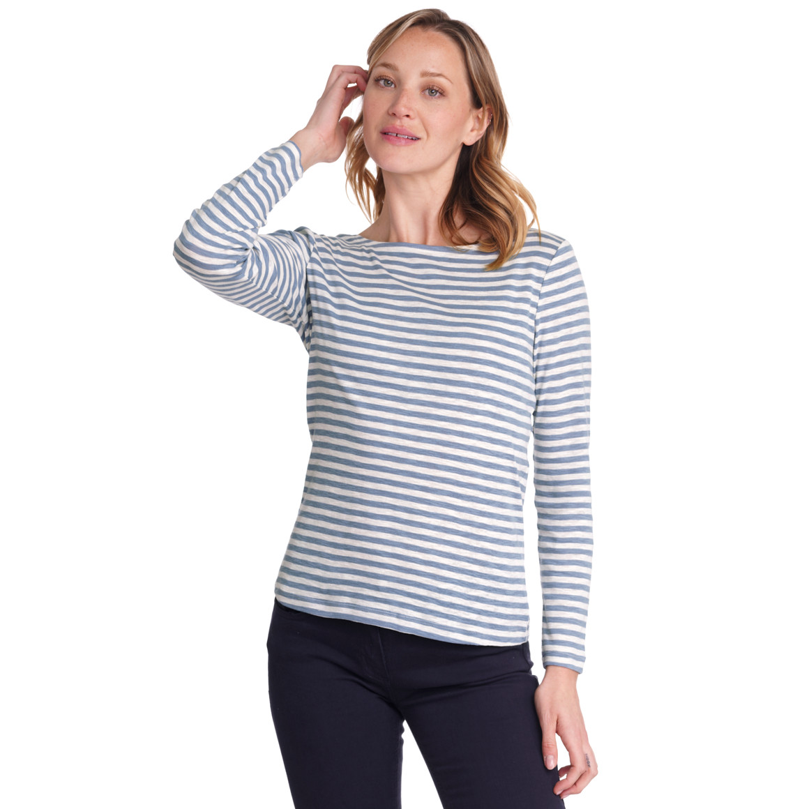 Damen Langarmshirt im Streifen-Dessin