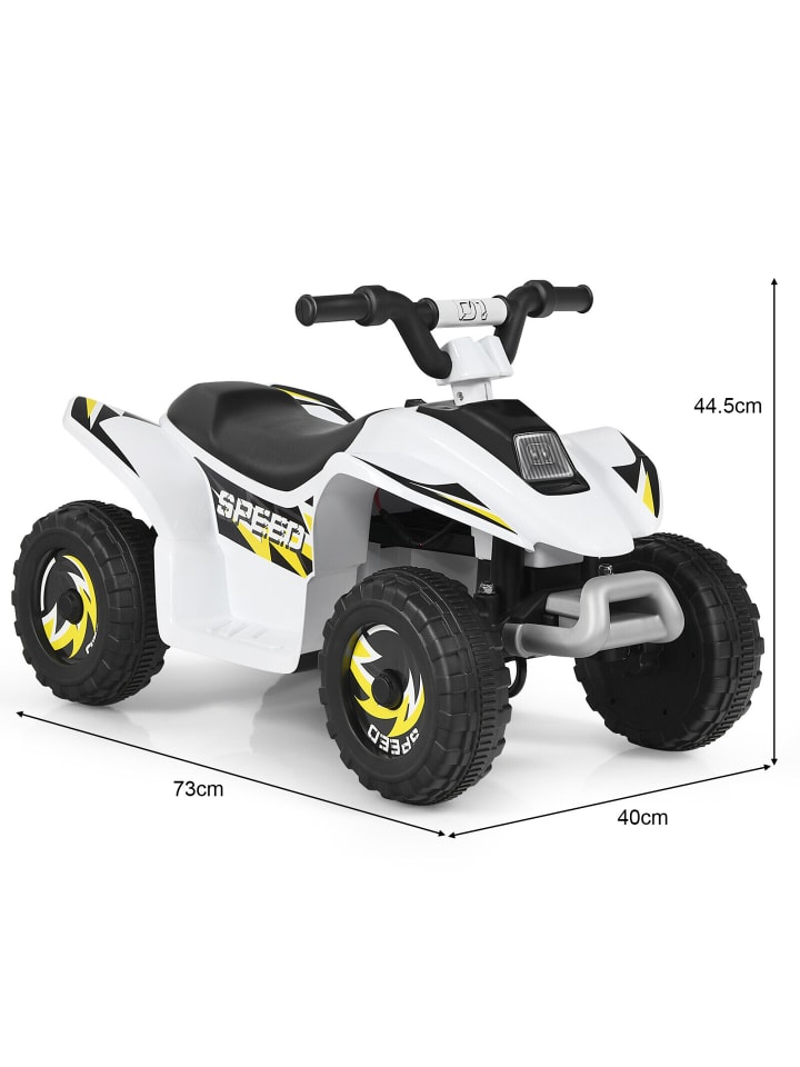COSTWAY 6V Elektro Quad ab 3 Jahren in Weiß günstig kaufen 40 cm