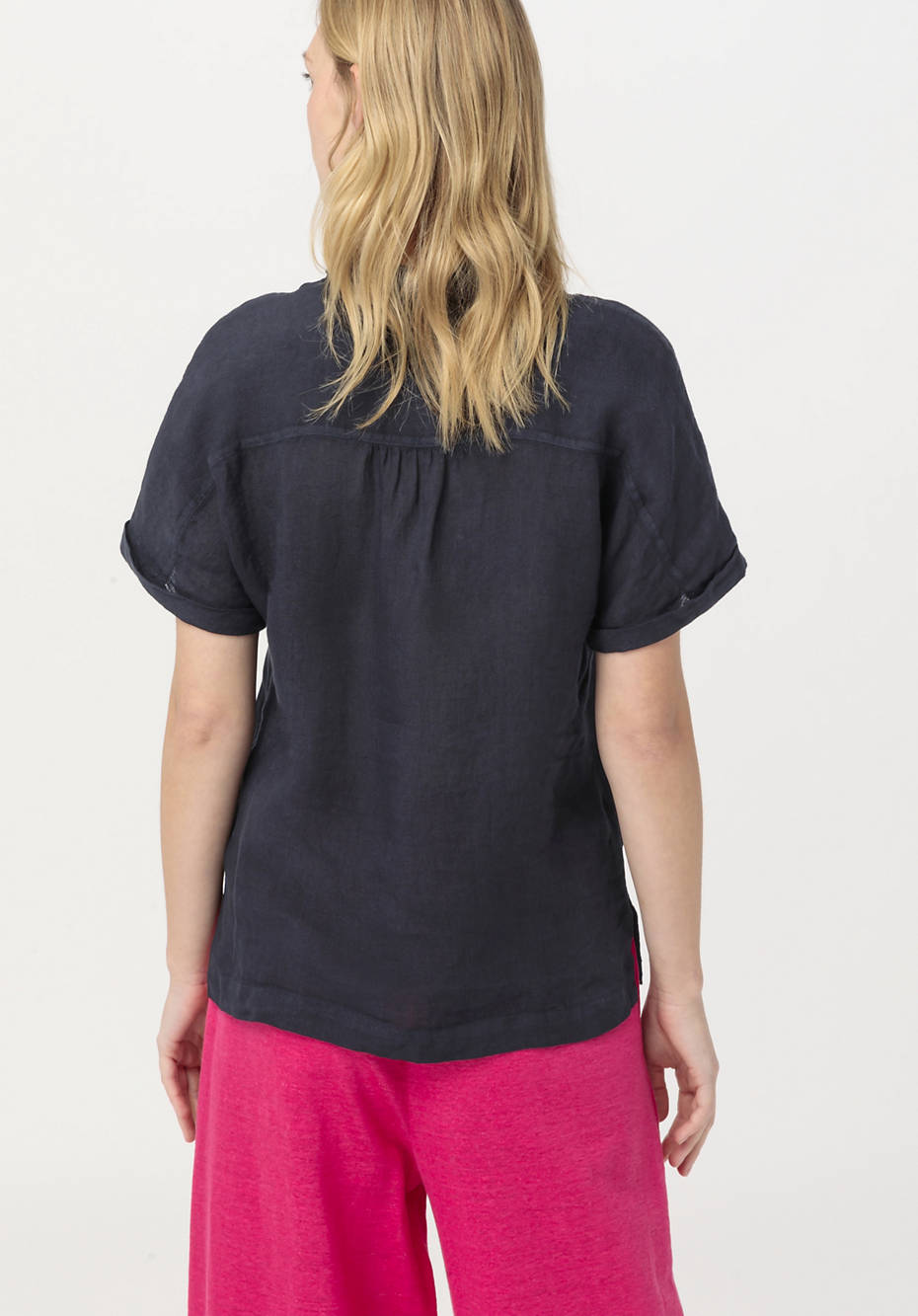 Hemdbluse aus reinem Leinen