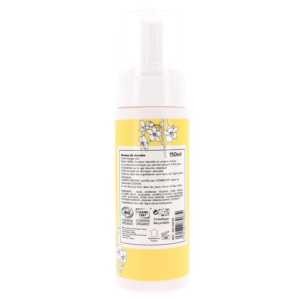 nijiko Mousse de Douche Bio à l'Argan Gel douche