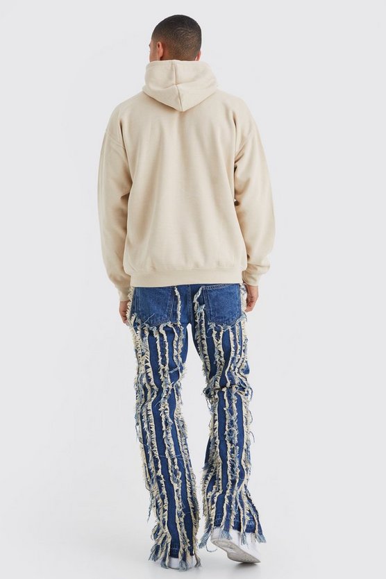 Oversize Hoodie mit Homme Print