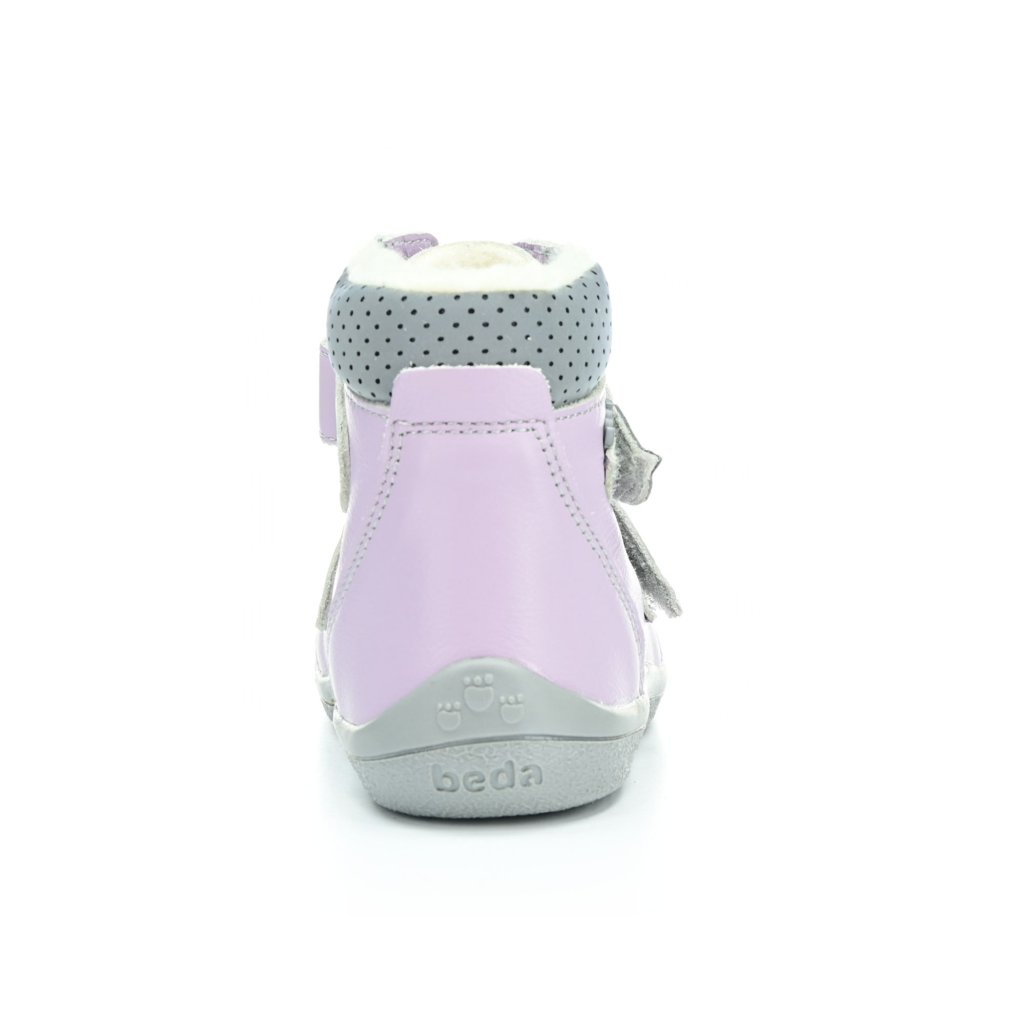 Beda Jasmine (BF 0004/W/SO/MK) lila Winter-Barfußstiefeletten