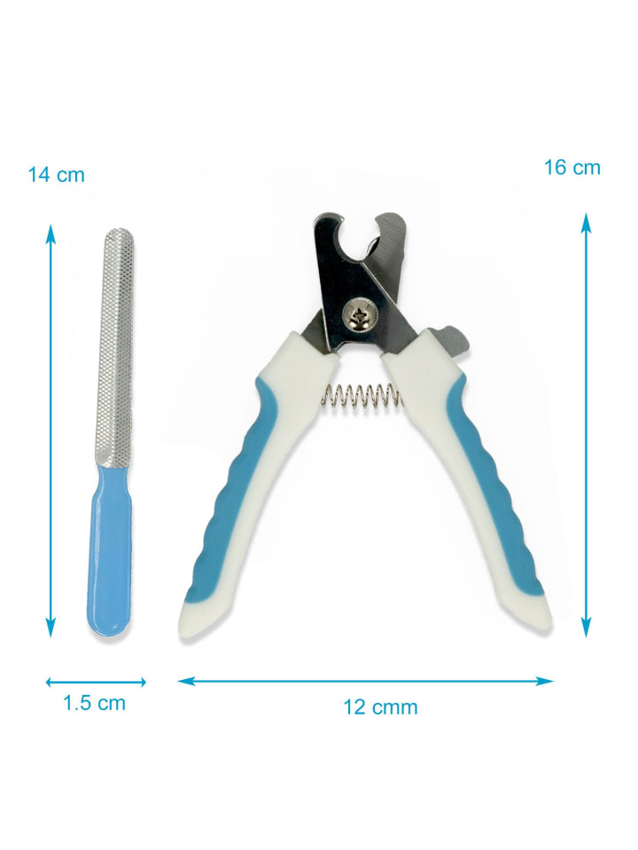 Intirilife Krallenschere für Hunde Nagelfeile in Blau günstig kaufen onesize