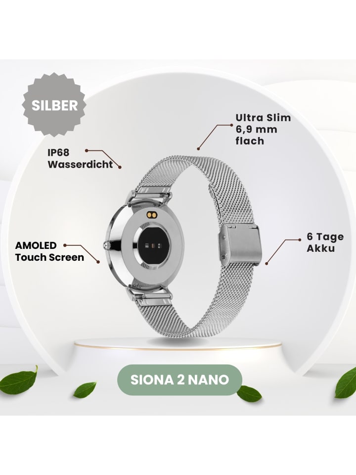 XCOAST Smartwatch SIONA 2 Nano Silber günstig kaufen onesize