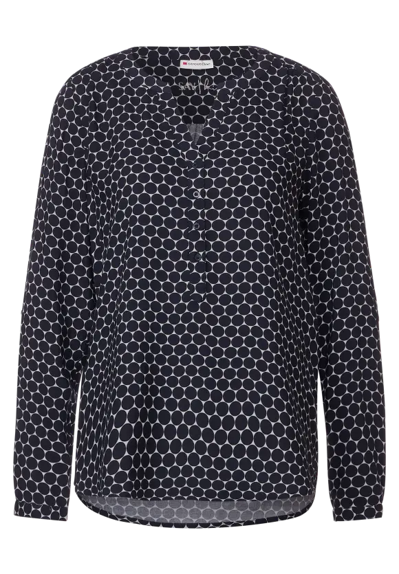 Street One Punktebluse mit Turn-Up Arm