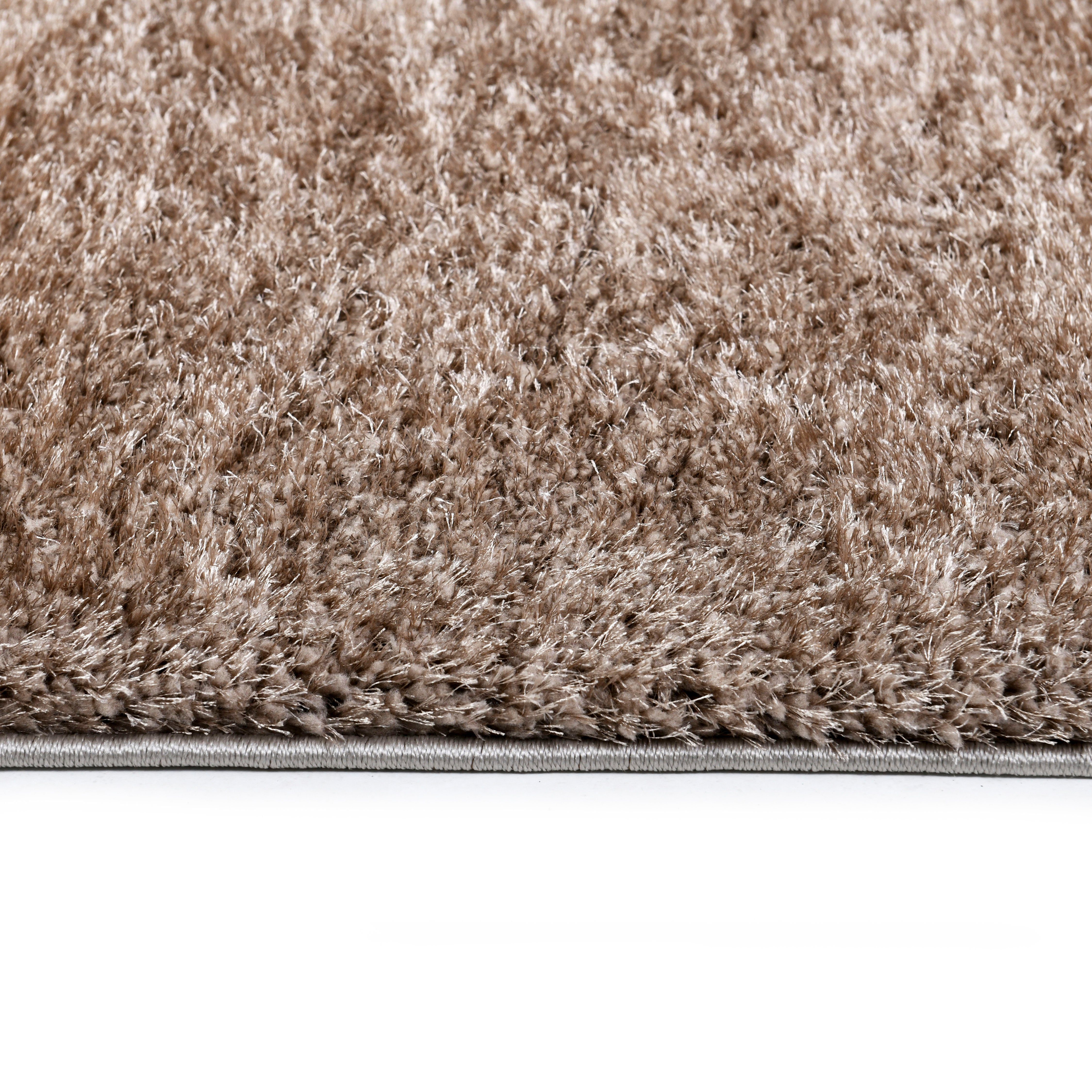 Hochflor-Teppich Malin, Home affaire, rechteckig, Höhe: 43 mm, Shaggy in Uni-Farben, einfarbig, leicht glänzend, besonders weich