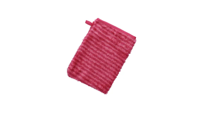 Waschhandschuhe Pink gestreift