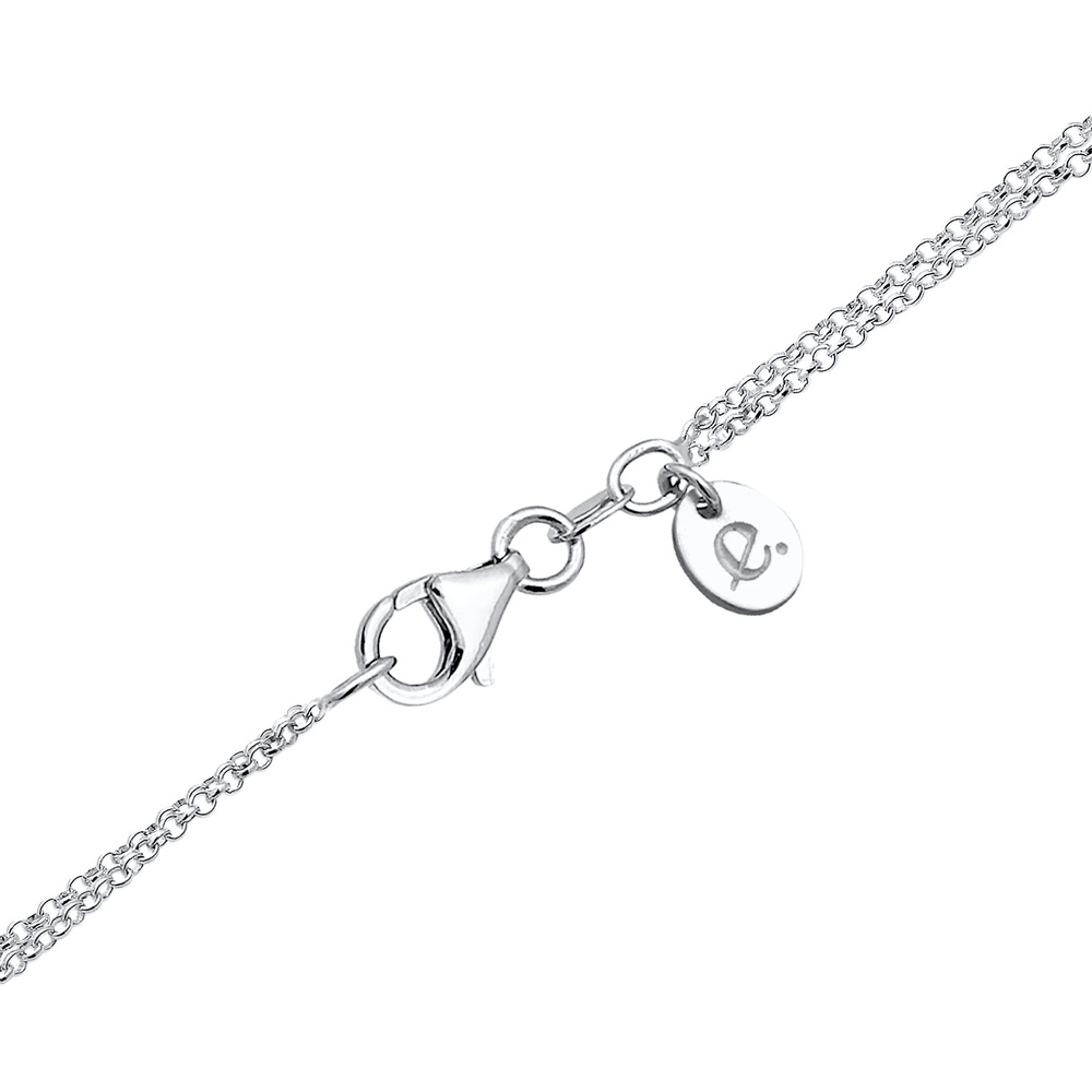 Elli PREMIUM Elli PREMIUM Collier Layer Rechteck Geo Topas Edelstein 925er Silber collier