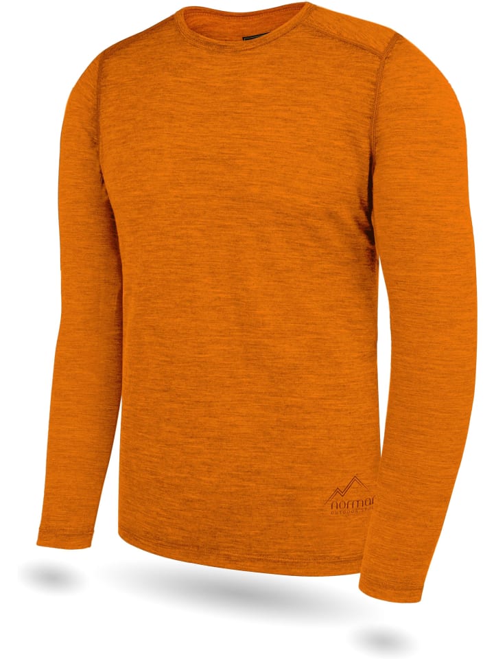 Normani Outdoor Sports Herren Merino Unterwäsche-Set Melbourne/Sydney in Orange günstig kaufen