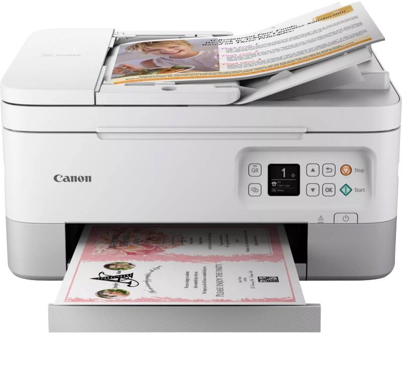 Canon Pixma TS7451i Farb-Tintenstrahl-Multifunktionsdrucker Weiß