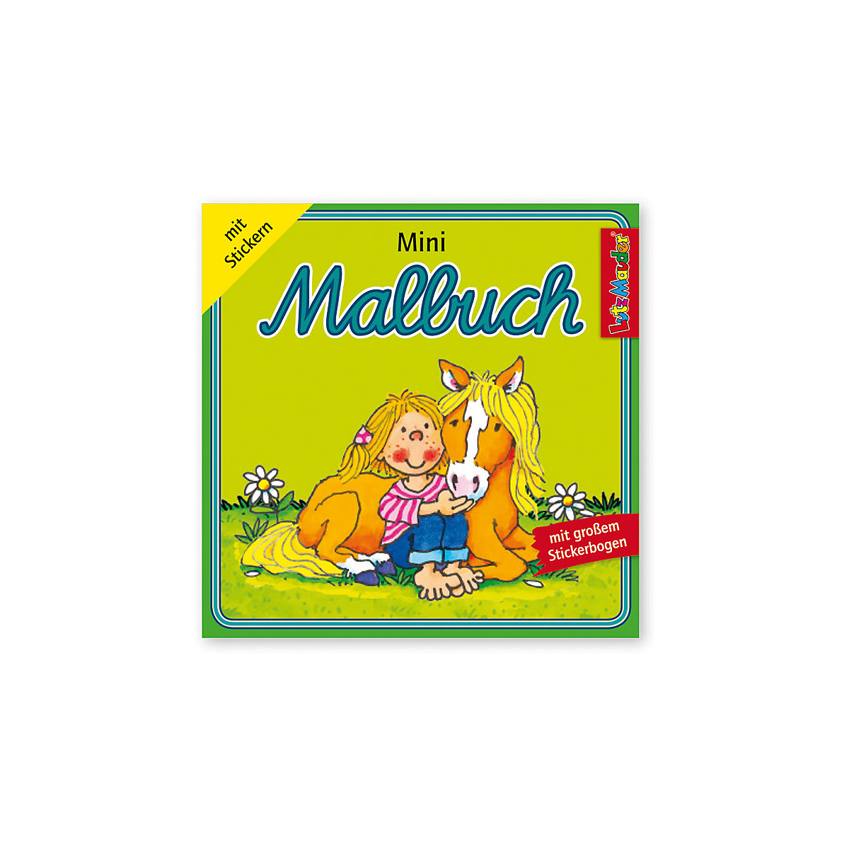 Mini-Malbücher Mädchen, 3 Stück, inkl. Sticker