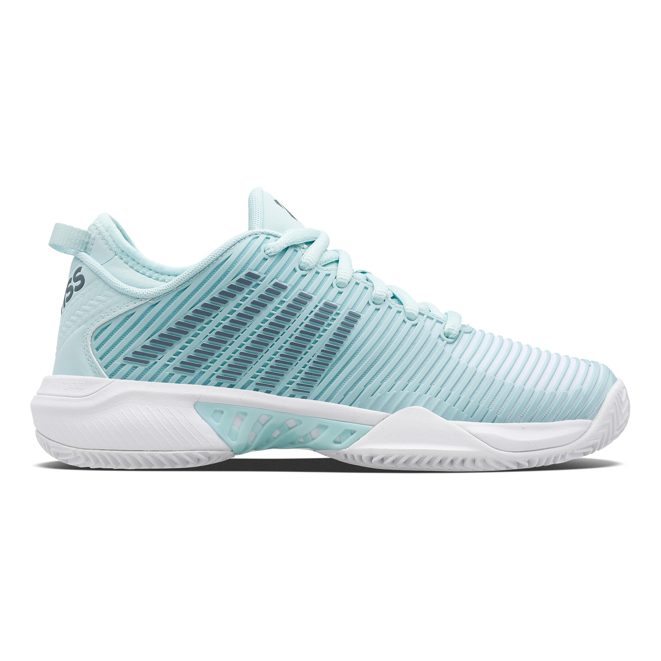 Hypercourt Supreme Sandplatzschuh Damen - Hellblau, Weiß
