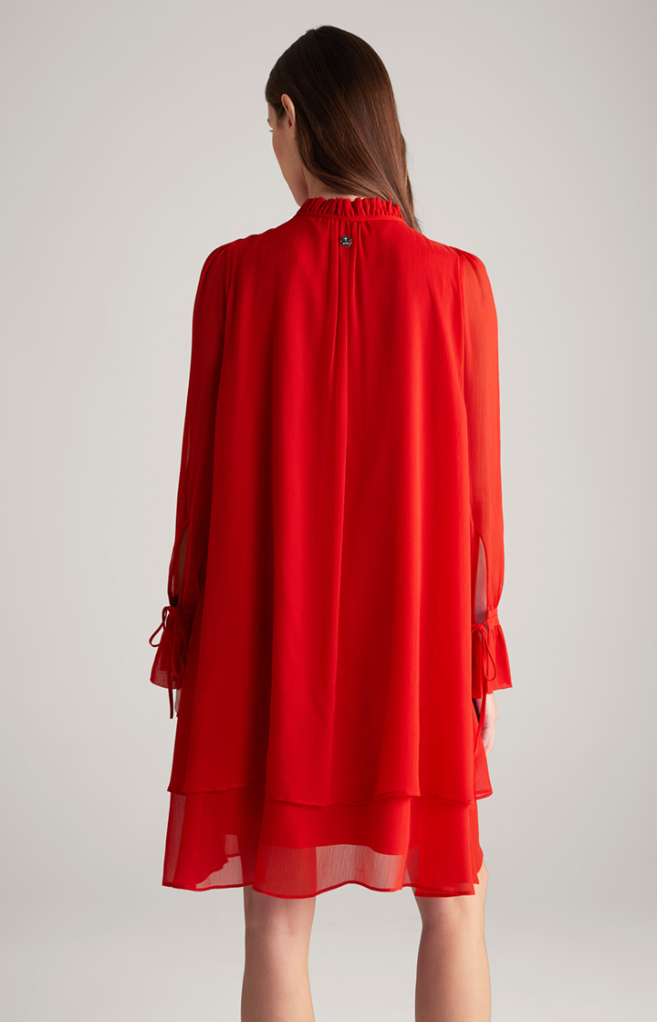 Chiffon-Kleid in Rot