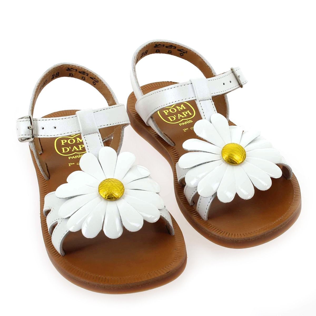 Pom d'api  PLAGETTE BIG FLO - Blanc Jaune