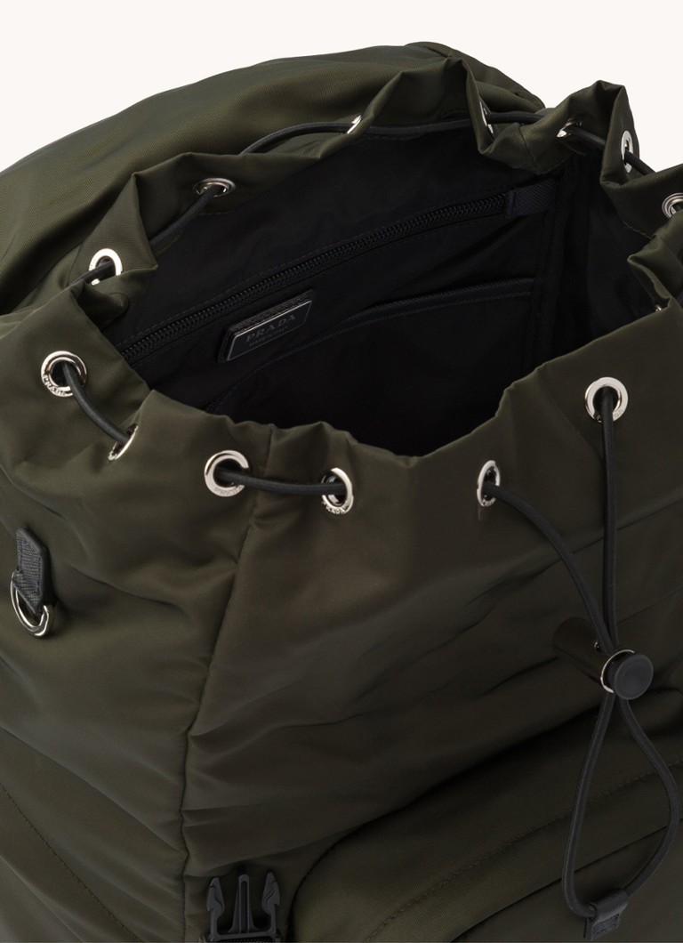 Rucsac Prada Re-Nylon cu detalii din piele de vițel