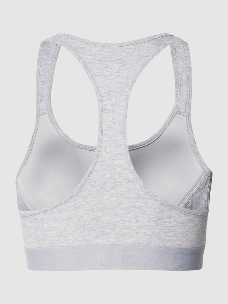 Bralette mit elastischem Logo-Bund in hellgrau