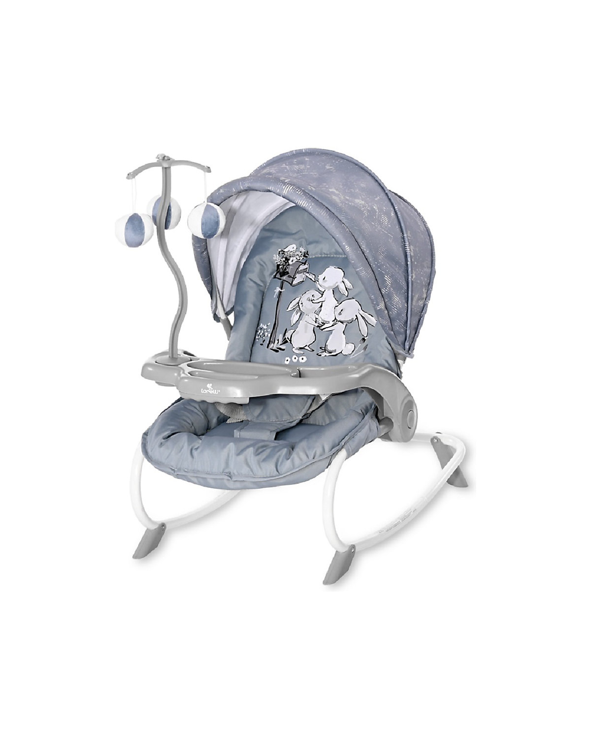 Babywippe DREAM TIME Mobile, Tisch, Sonnendach, verstellbar Babywippen