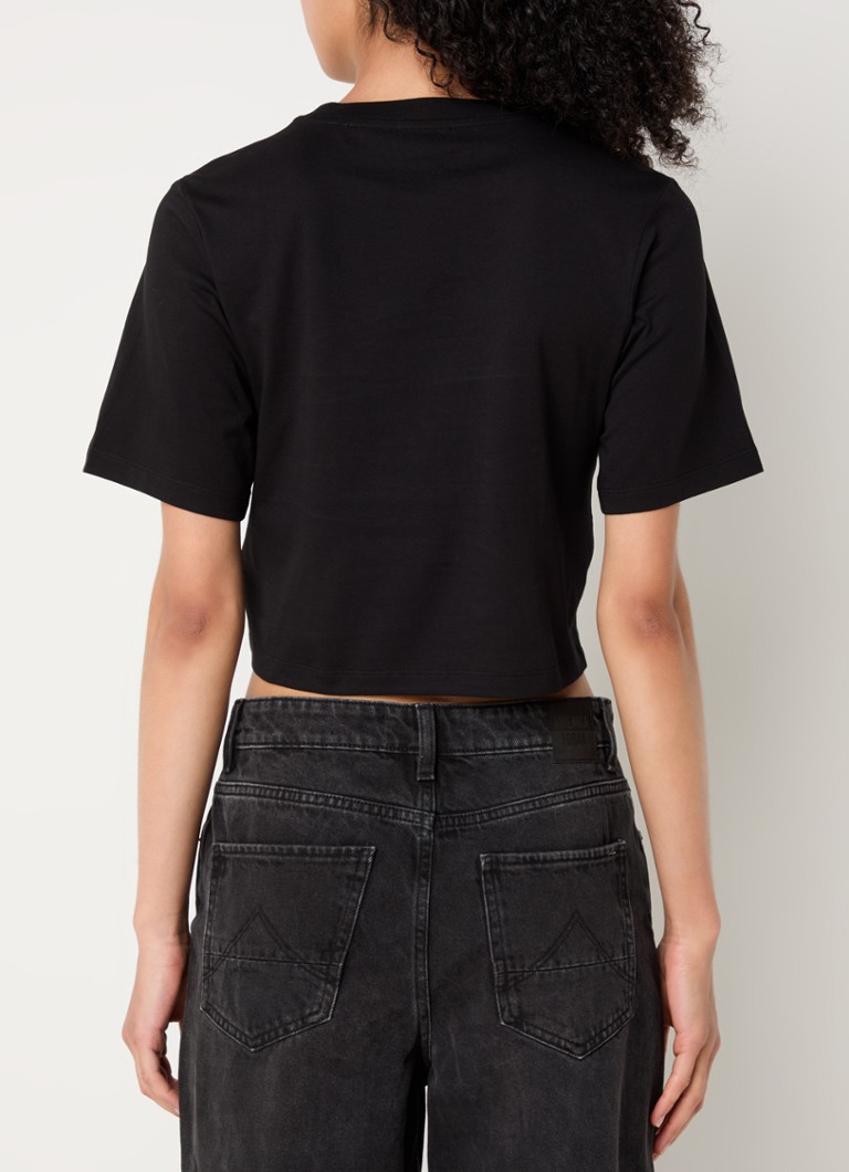 Sandro crop top s kamienkami
