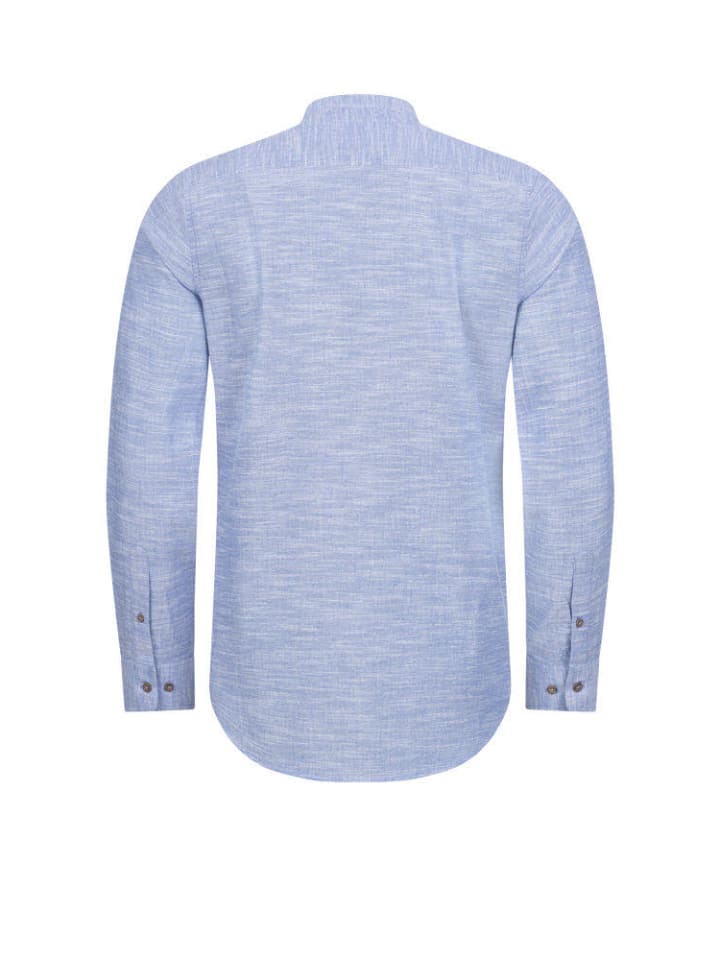 Nübler Trachtenhemd langarm Pius in Blau günstig kaufen