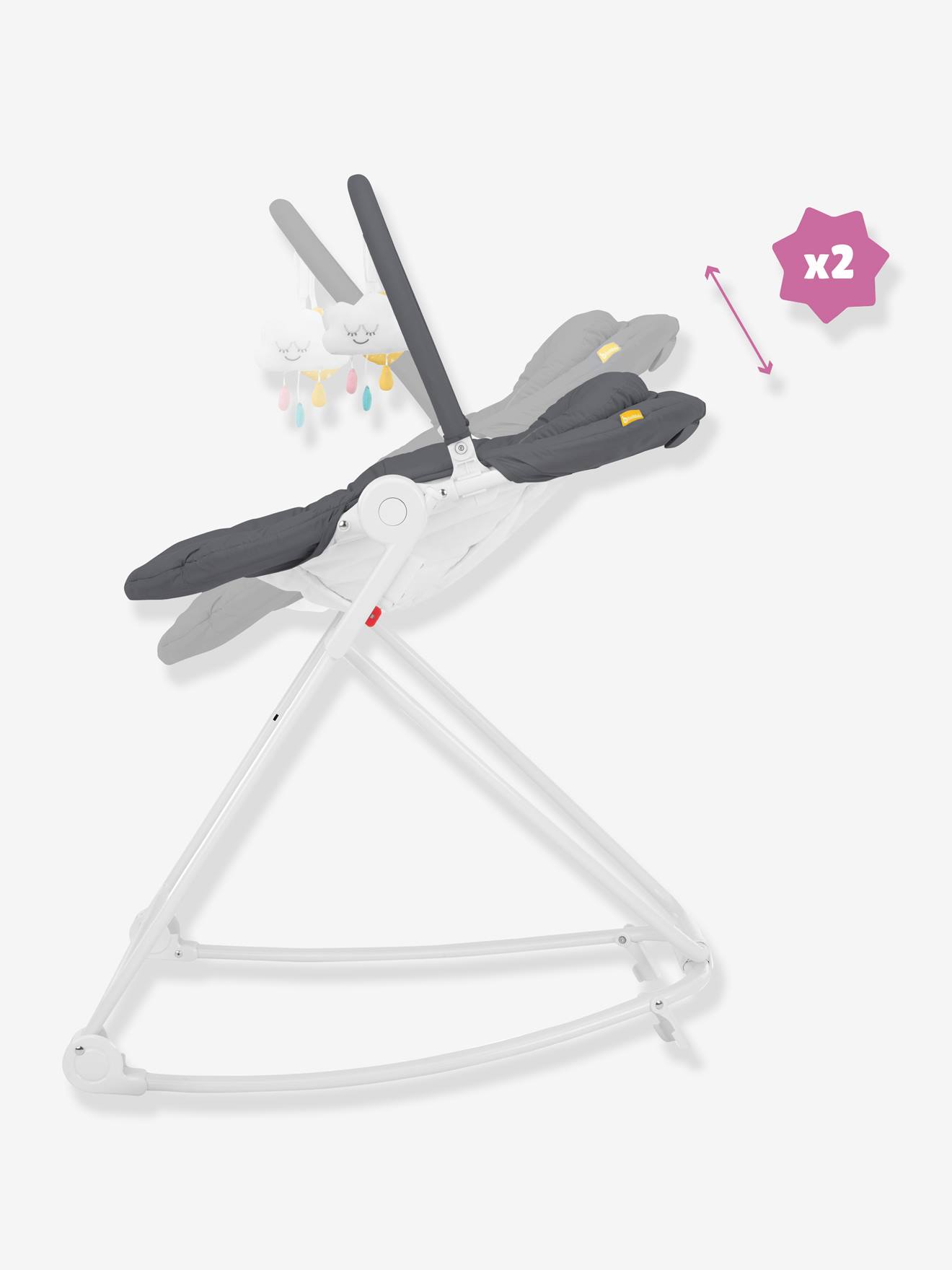 Transat en hauteur BADABULLE Compact’Up gris foncé (moonlight)