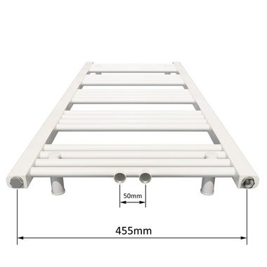 Aquabad® Badheizkörper VIRGO Handtuch Heizkörper Mittelanschluss 50mm, 50x100cm, 352W
