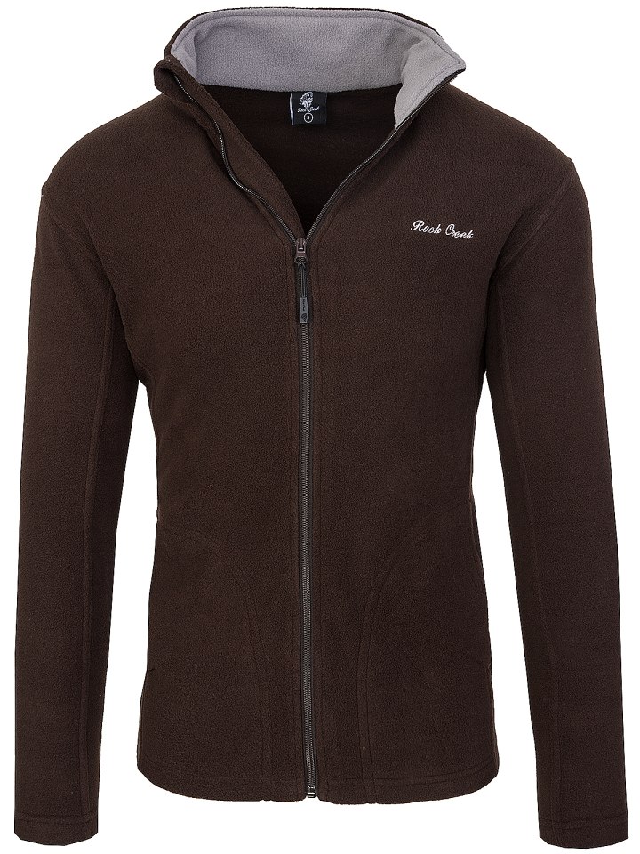 Rock Creek Fleecejacke in Braun günstig kaufen