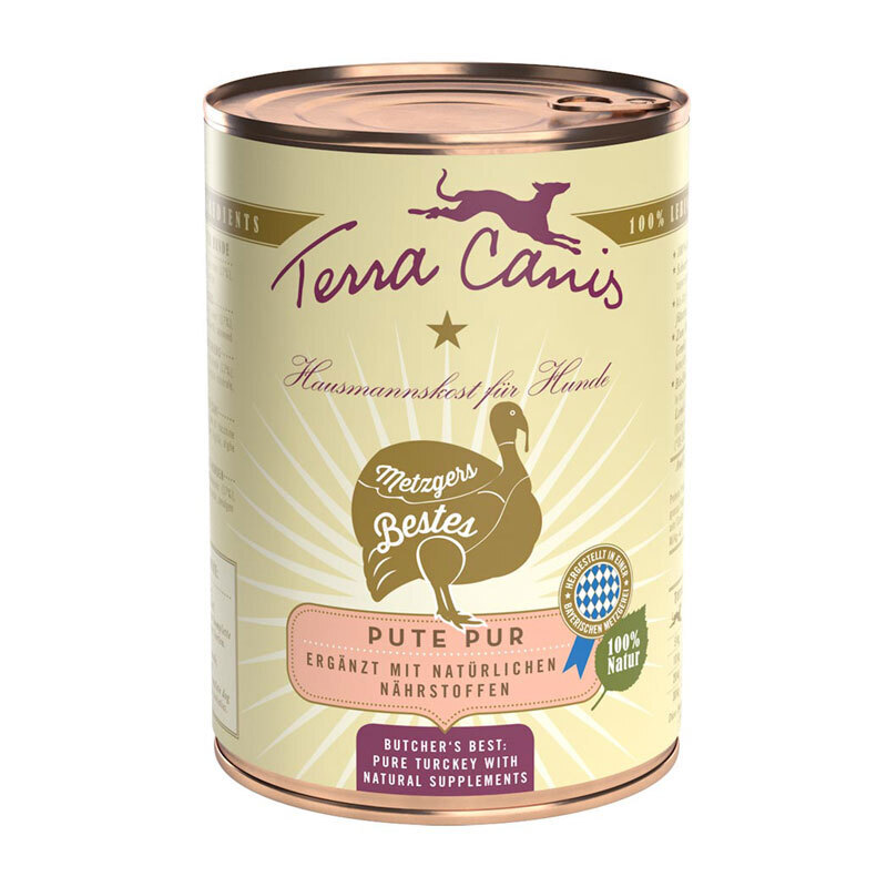 Terra Canis Hundenassfutter Terra Canis Fleisch PUR 6x400g