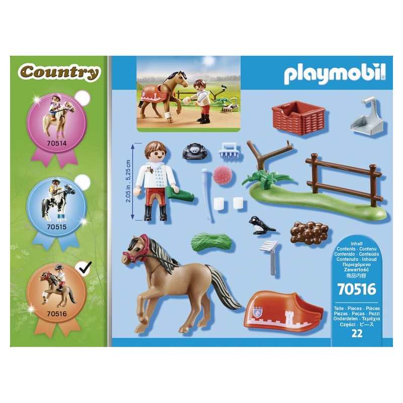 70516 Cavalier et poney connemara Playmobil Country