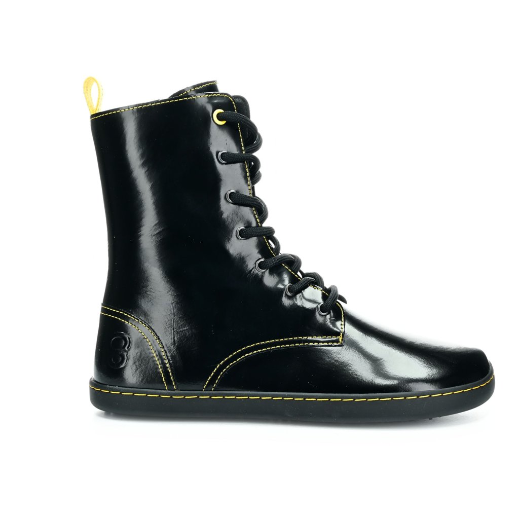Shapen Maverick Black & Yellow Barfußstiefeletten