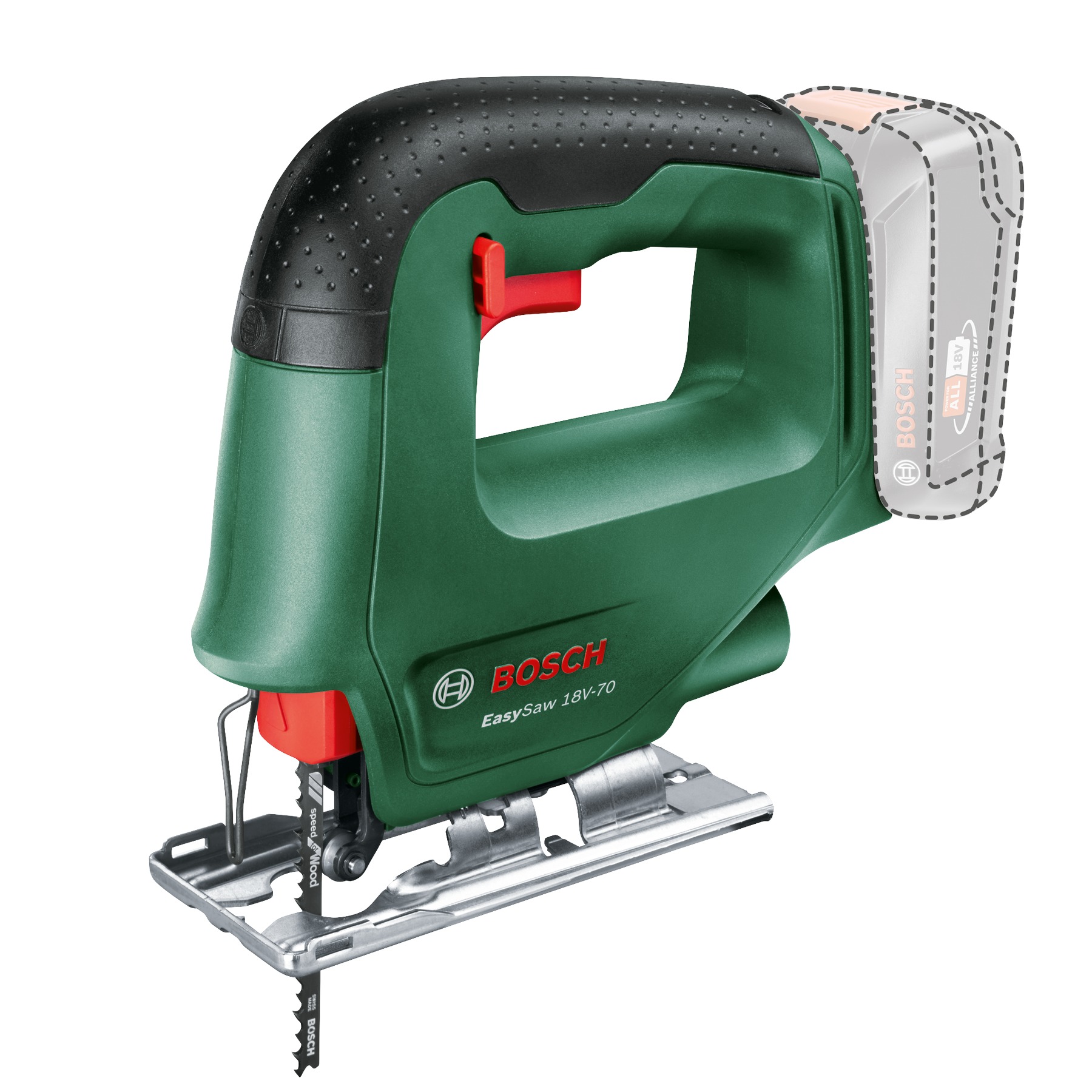 Bosch Green 0615A500A9 Akumulatorski set alata Kombinirano pakiranje od 3 uređaja 2x 18V 2,5Ah baterije i punjač AL 18V-44 i torba za alat u kutiji