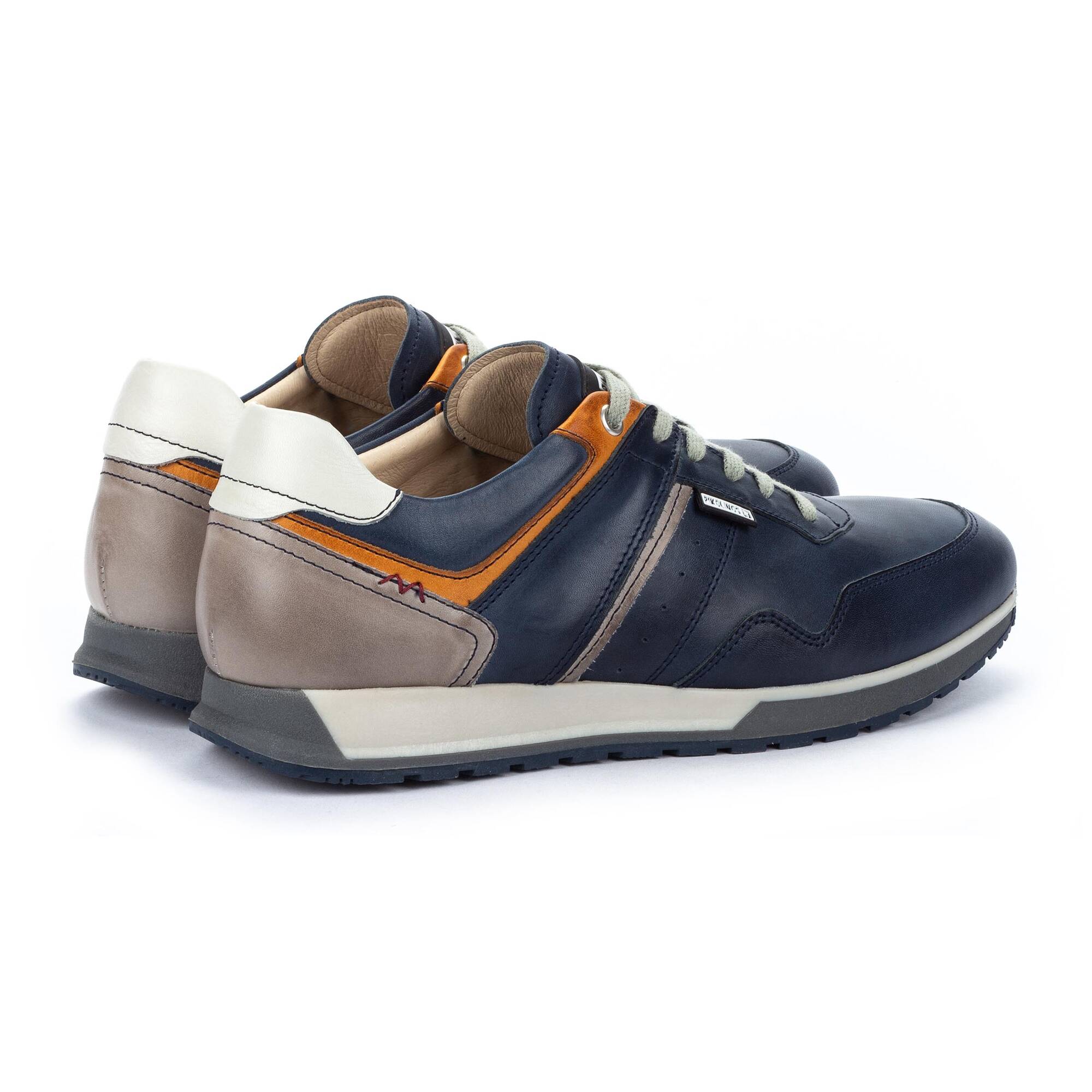 Męskie buty sportowe casualowe - NIEBIESKIE
